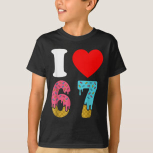 Camiseta Número 67 Eu Amo Seis Sete Clique 6 7 67 Meme Casa