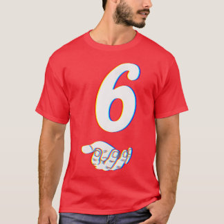 Camiseta Número 6 67 estilo Halloween