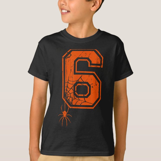 Camiseta Número 6 67 Meme Halloween Sder Fantasia Combinand (Frente)