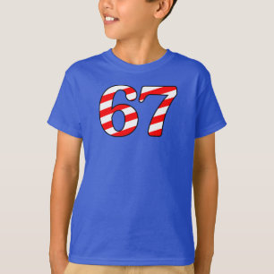 Camiseta Número 6 7 Candy de Natal