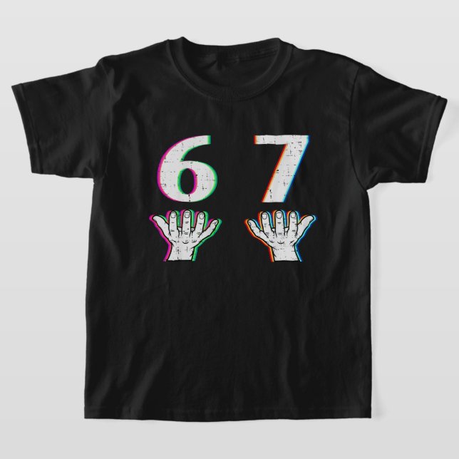 Camiseta Número 6 7 • Correspondência 67 Meme Halloween Sei (Postura )