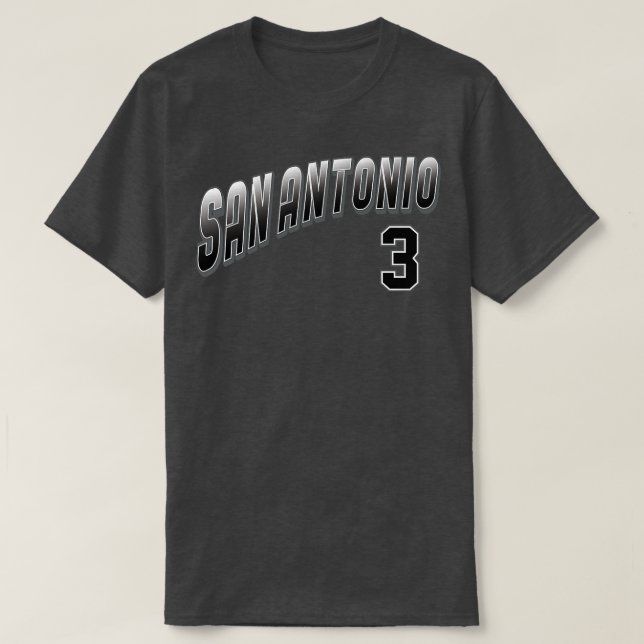 Camiseta Número 6 de San Antonio Retro (Frente do Design)