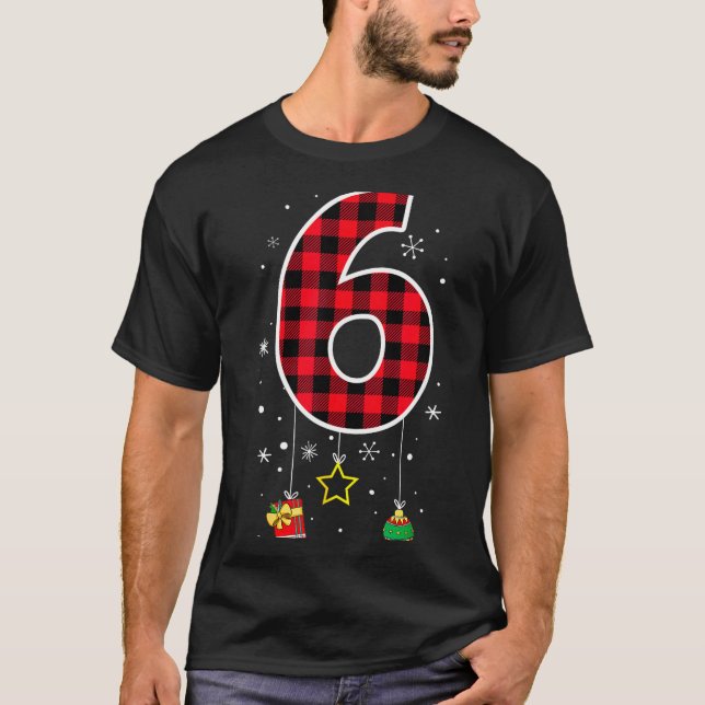 Camiseta Número 6 Dito Meme Engraçado 6 7 Seis Sete Natal (Frente)