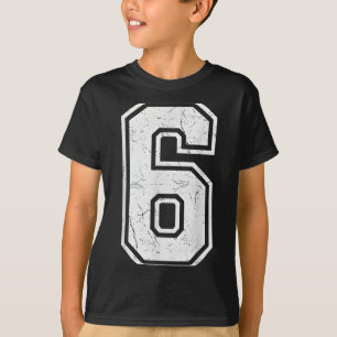 Camiseta Número 6 Fantasia Meme 67 Correspondente Homens Mu