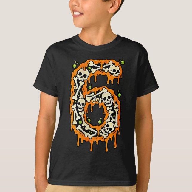 Camiseta Número 6 Seis Sete 6 7 Meme Design Engraçado Casai (Frente)