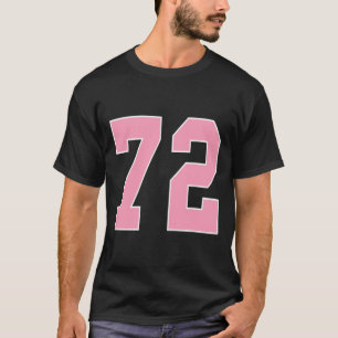 Camiseta Número 72 Cancer A da mama Bysketbyll Pink de fute