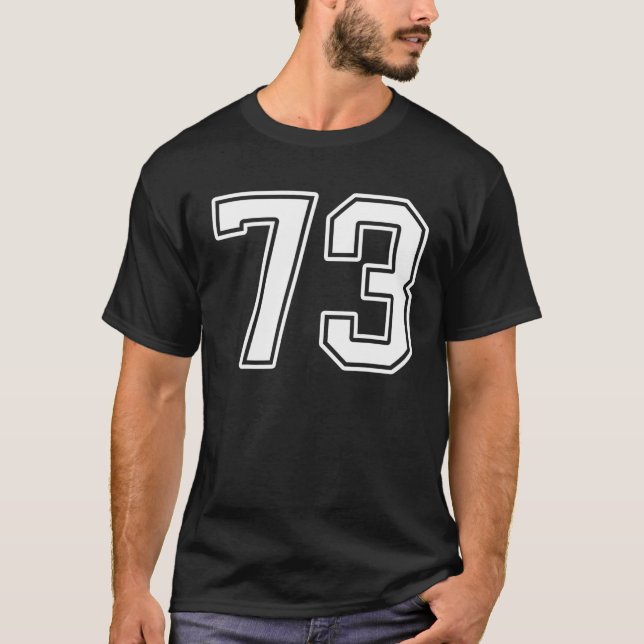 Camiseta Número 73 Fan Player Jersey Style 73 Men Women Kid (Frente)