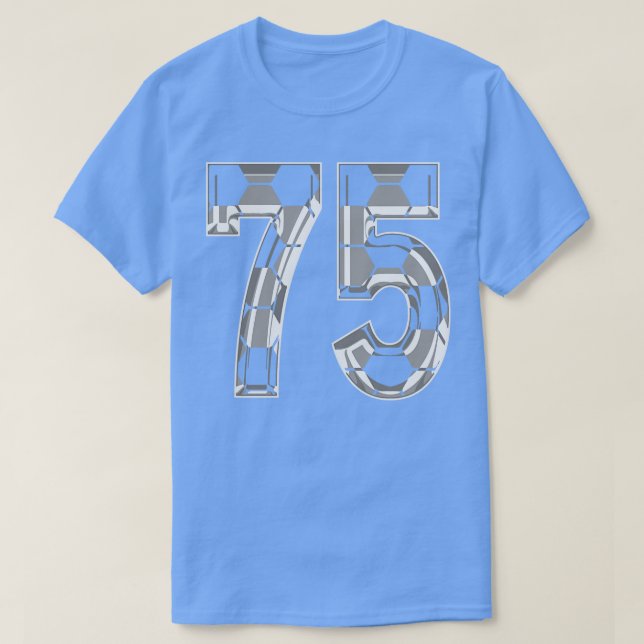 Camiseta Número 75 Jersey 75 - Ventilador do jogador-mãe (Frente do Design)