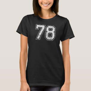 Camiseta Número 78 no verso