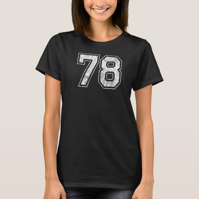 Camiseta Número 78 no verso (Frente)
