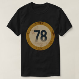 Camiseta Número 78 Vintage Desgastado