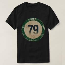 Camiseta Número 79 Vintage Desgastado