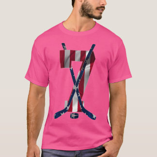 Camiseta Número 7 anos Aniversário do 7 de Hóquei no Gelo