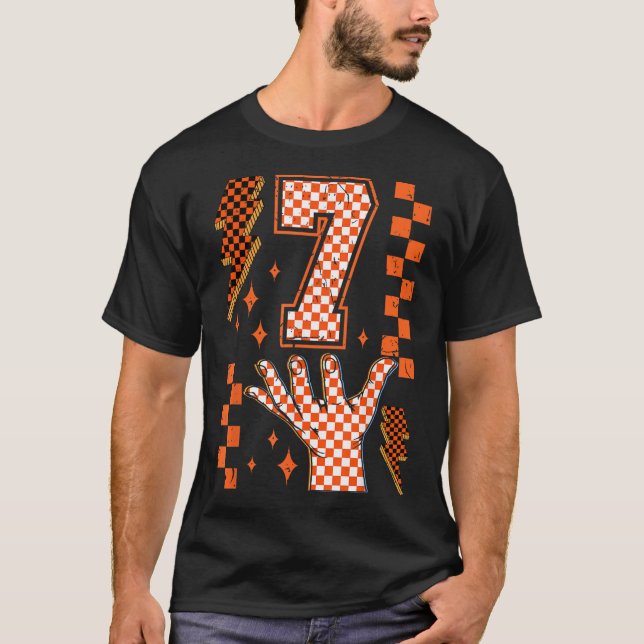Camiseta Número 7 Combinando 67 Meme Xadrez Custo de Hallow (Frente)
