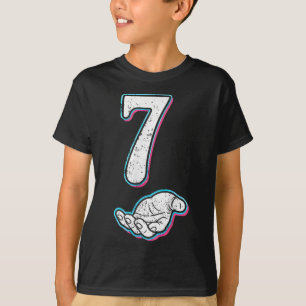 Camiseta Número 7 Correspondência 67 Meme Fantasia de Hallo
