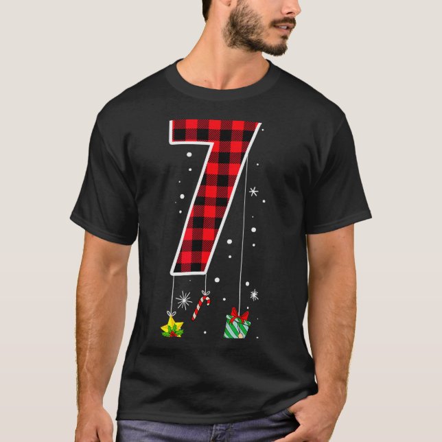 Camiseta Número 7 Dito de Meme Engraçado 6 7 Seis Sete Nata (Frente)