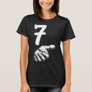 Camiseta Número 7 Duo Correspondente 67 Meme Gíria Gen Alph
