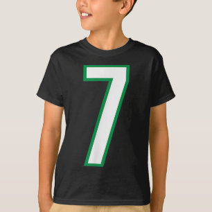 Camiseta Número 7 Esportivo Verde