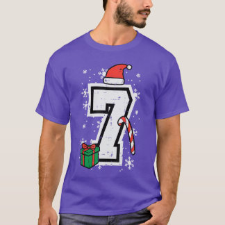 Camiseta Número 7 Natal 6 7 Xmas Correspondente 67 Meme Hom