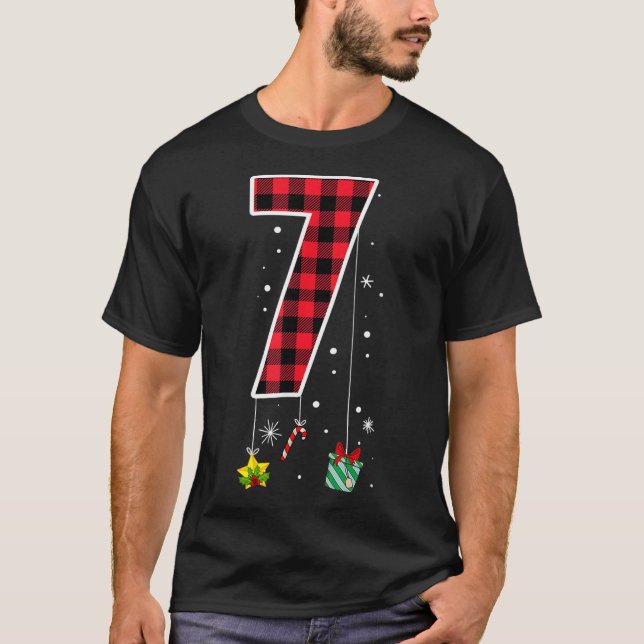Camiseta Número 7 Piada de Meme Dizia 6 7 Seis Sete Natal (Frente)
