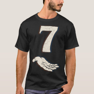 Camiseta Número 7 Roupa de Halloween de Meme Combinando 67 