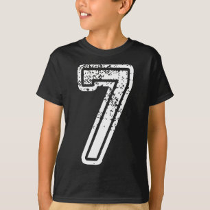 Camiseta Número 7 Roupa de Halloween de Meme Combinando 67