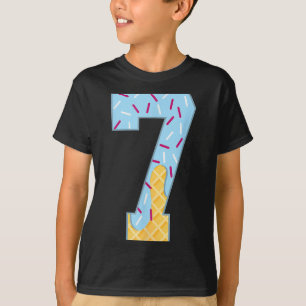 Camiseta Número 7 Sorvete Gotejamento 67 Casal Meme Hallowe