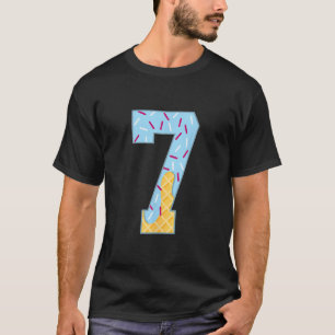 Camiseta Número 7 Sorvete Gotejante 67 Casal Meme Halloween