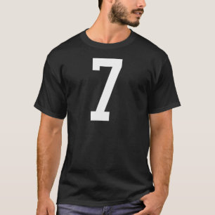 Camiseta Número 7 Treinamento em Design traseiro