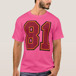 Camiseta Número 81 Esporte Tampa Oitenta-Um Jersey
