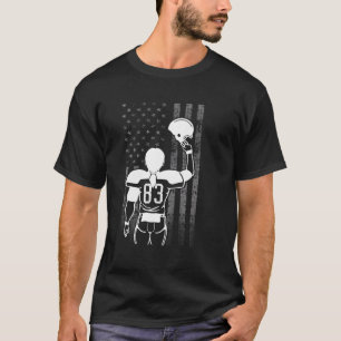 Camiseta Número 83 Bandeira Branca De Jogadora De Futebol C