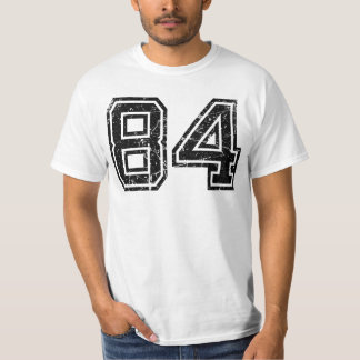 Camiseta Número 84 do Sports Jersey Retro Vintage Lucky No.
