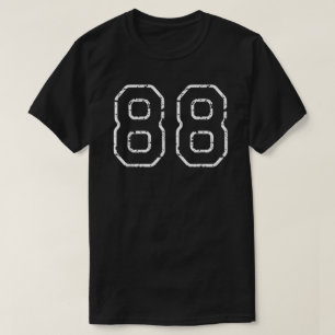 Camiseta Número 88 Esporte Jersey Aniversário Idade Favorit