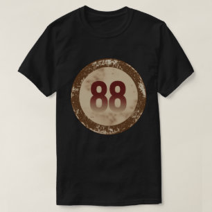 Camiseta Número 88 Vintage Desgastado