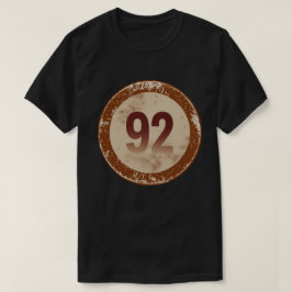 Camiseta Número 92 Vintage Desgastado