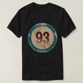 Camiseta Número 93 Vintage Desgastado