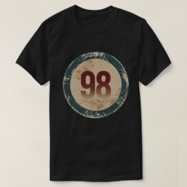 Camiseta Número 98 Vintage Desgastado