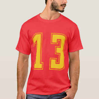 Camiseta Número Amarelo 13eam Esportes Júnior Número presen