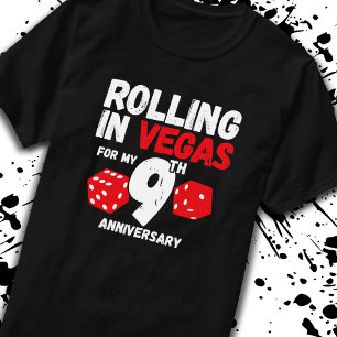 Camiseta Numero Casado 9 Anos Aniversário de Vegas