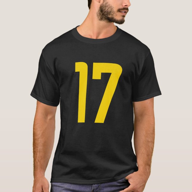 Camiseta Número da embreagem 17 (Frente)
