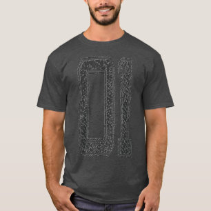 Camiseta Número da Equipe Esportiva 01Ano 2001Preto-Noite