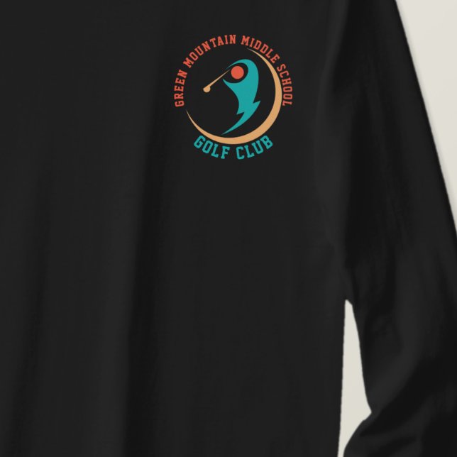 Camiseta Número da Liga do Clube de Golf Personalizado (Criador carregado)