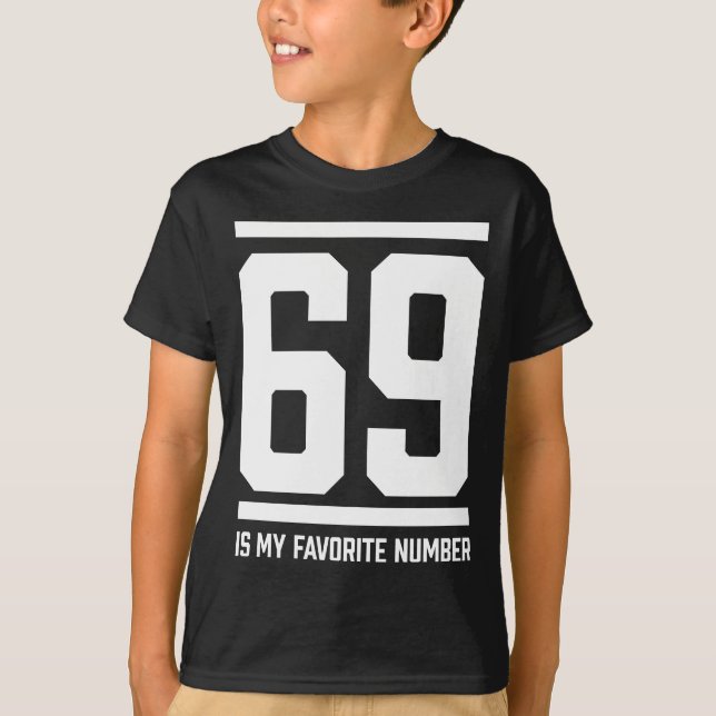 Camiseta Número de 69 favoritos (Frente)