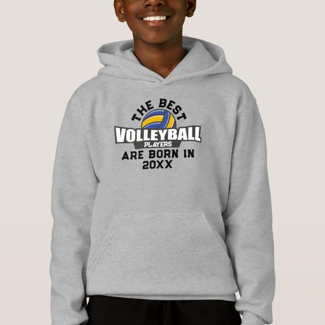 Camiseta Número de Ano de Nascimento do Voleibol Personaliz (Frente)