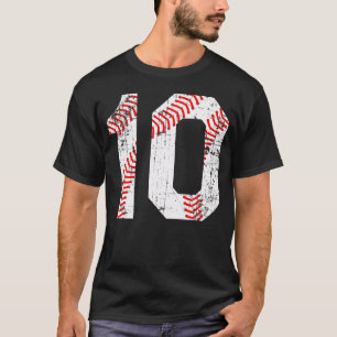 Camiseta Número de Baseball 10 Jersey