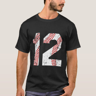 Camiseta Número de Baseball 12 Jersey