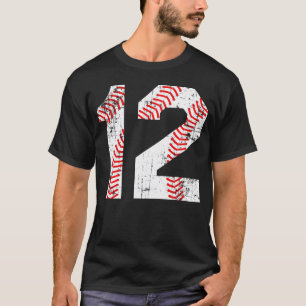 Camiseta Número de Baseball 12 Jersey