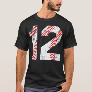 Camiseta Número de Baseball 12 Jersey