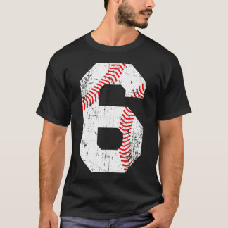 Camiseta Número de Baseball 6 Jersey