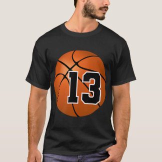 Camiseta Número de Basquete 13